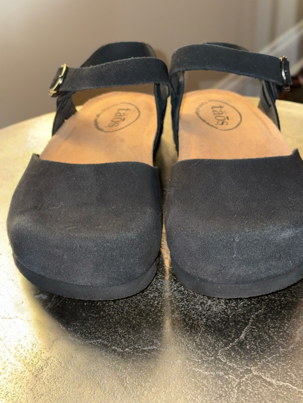 Taos Footwear Black Mary Jane Flats with Ankle Strap - Picture 4 of 5